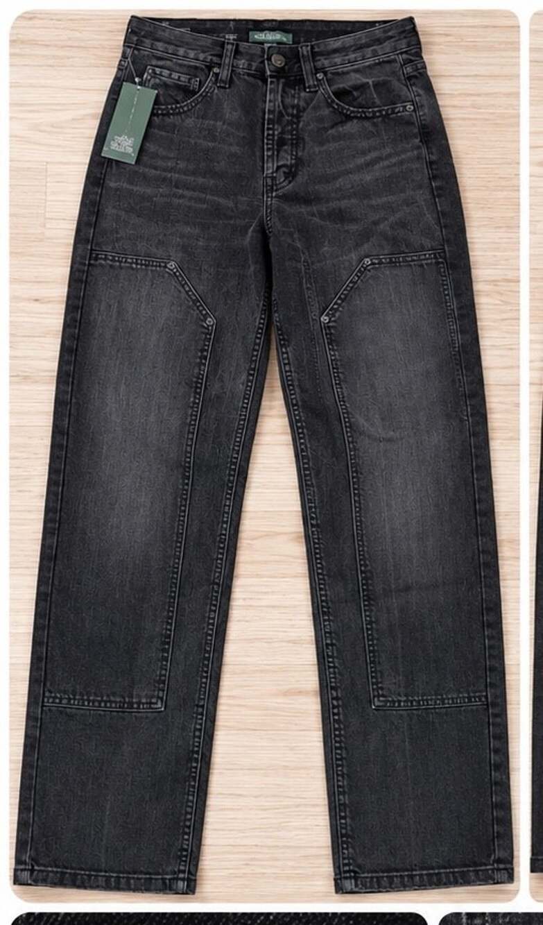 Wild Fable Women’s High-Rise Straight Leg Jeans Black Washed Denim Size 0 NWT